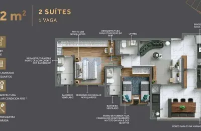 Vendo apartamento com 3 suítes e 1 vaga, vila dom pedro i, são paulo, sp