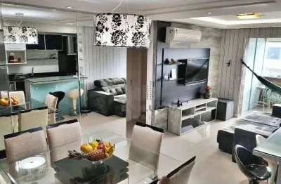 Apartamento totalmente mobiliado 02 dorms, 01 suíte e vaga, floresta, são josé sc