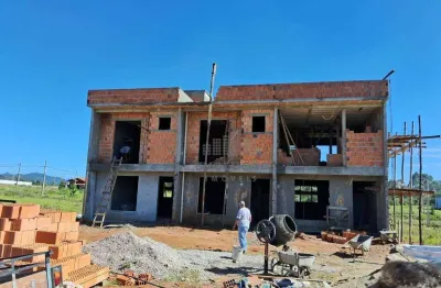 Sobrado novo com 75 m² - novo loteamento governador celso ramos/sc