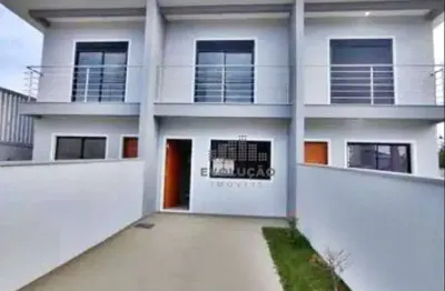 Sobrado 2 quartos, 2 suítes, 2 sacadas, 1 vaga - aririú
