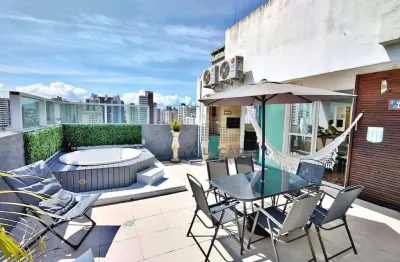 Aceita permuta cobertura duplex com 3 dormitórios à venda, 173 m² por r$ 1.450.000 - campinas - são josé/sc