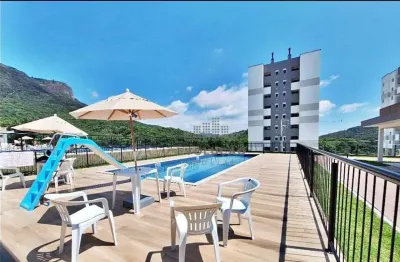 Apartamento com 2 dormitórios para alugar, 54 m² - cidade universitária pedra branca - palhoça/sc