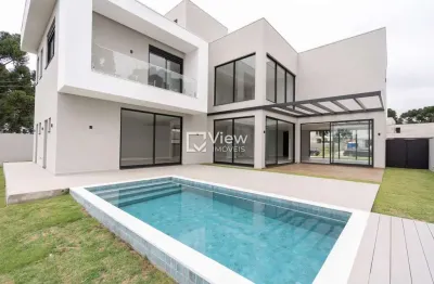 Casa em condomínio fechado com 4 quartos à venda na rua inácio wichnewski, 920, orleans, curitiba, 560 m2 por r$ 4.970.000