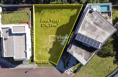 Terreno em condomínio fechado à venda na rua luiz zilli, 412, campo comprido, curitiba, 376 m2 por r$ 1.168.000