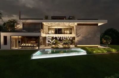 Casa em condomínio fechado com 5 quartos à venda na rua anastácio homann, 651, orleans, curitiba, 600 m2 por r$ 8.890.000