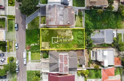 Terreno à venda na rua joão carlos pedrosa, 88, vista alegre, curitiba por r$ 750.000