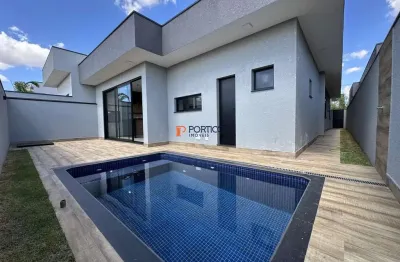 Casa térrea com piscina e 3 quartos à venda no parque brasil 500 paulínia/sp