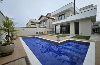 Sobrado novo com piscina à venda em condomínio paulínia/sp