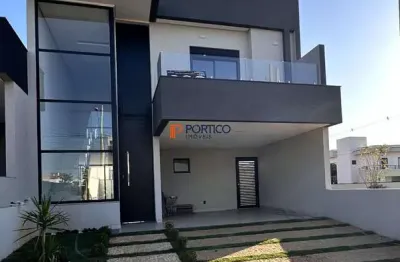 Sobrado no condomínio terras da estância, com 3 suítes. à venda.