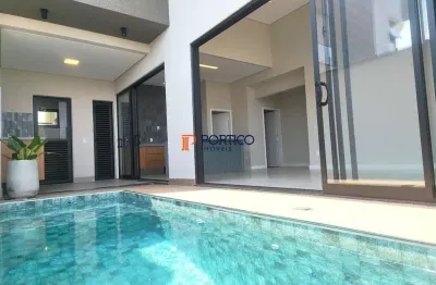 Casa à venda com 3 suítes, piscina no cond. terras da estância em paulínia/sp