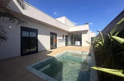 Casa no santorini residencial club: 3 suítes, piscina e escritório!