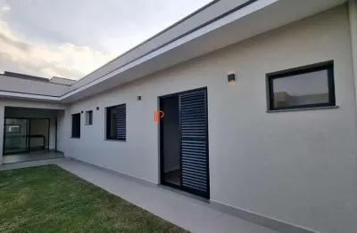 Casa térrea 3 suítes, nova à venda em condomínio fechado, paulínia/sp