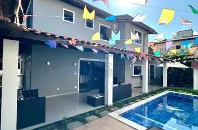 Casa 4 suítes para aluguel em buraquinho, lauro de freitas
