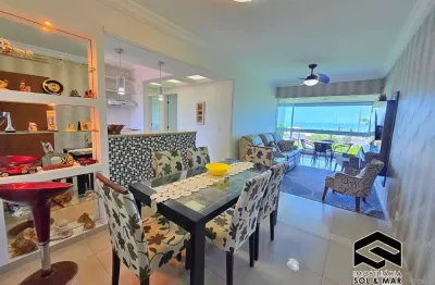 Lindo apartamento, 03 dorm´s, vista mar, 02 vagas, apenas 200m da praia!