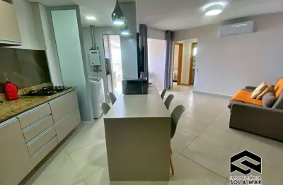 Apartamento 02 dormitórios, vista ao mar e lazer completo!