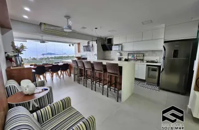 Lindo apto 03 dorm´s c/ vista para o mar, em  condomínio clube, na enseada!