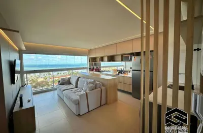 Lindo apto, conceito aberto, vista maravilhosa da praia da enseada