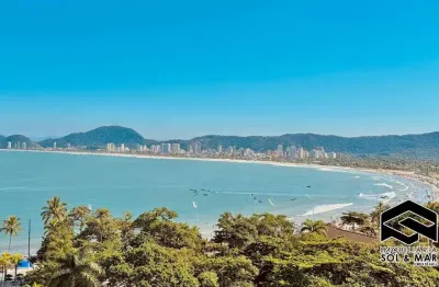 Lindo apto. c/ vista para o mar, totalmente mobiliado, na praia da enseada!