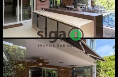 Casa em condomínio de alto padrão no  brooklin paulista com 4 suites semi mobiliado