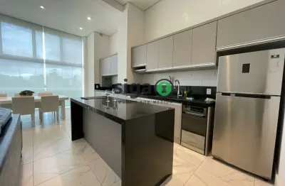 Apto com 85m², no brooklin, com 1 suite, lavabo, 2 vagas e pé direito duplo para locação