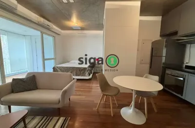 Apartamento para locação no itaim bibi, mobiliado, 61m² - com ar condicionado