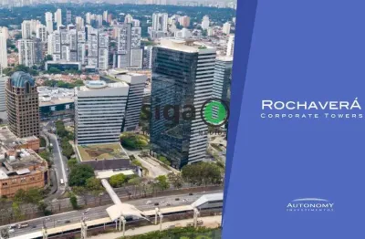 Conjunto comercial 538²  para locação no rochavera coporate no brooklin chucri zaidan