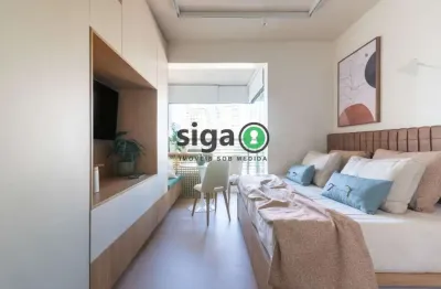 Apartamento studio para venda no brooklin mobiliado, são paulo - sp