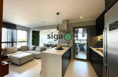 Apto para locação mobiliado com 70m², 2 quartos, 1 suite, 1 vaga com vista para o jardim europa