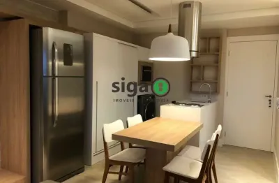 Apartamento com 49m² à venda, mobiliado, 1 quarto, 1 banheiro e 1 vaga, chácara santo antonio