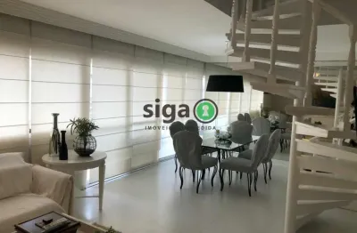Cobertura 264 m² mobiliada com 3 quartos para locação  no campo belo