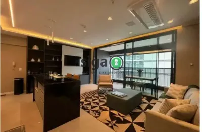Apto para locaçâo ,mobiliado, com 77m²,1 suite, 2 vagas, no brooklin
