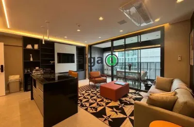 Apartamento 1 quarto com 1 suíte, 2 vaga de garagem,  77m²  para locação itaim bibi