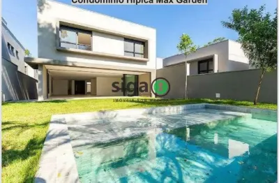 Casa em condomíno com 4 suites, 6 vagas e infra para elevador, na chácara santo antonio a venda