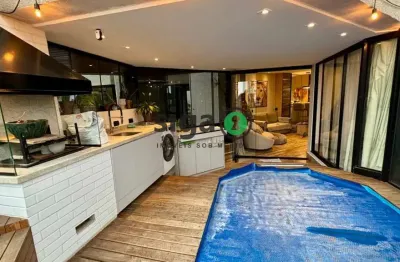 Apartamento para locação the regent com 78m², piscina privativa na varanda gourmet, 2 vagas!