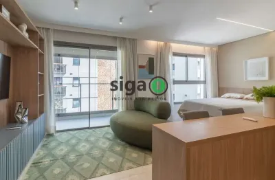 Apartamento 38m² mobiliado para locação localizado no jardins/sp