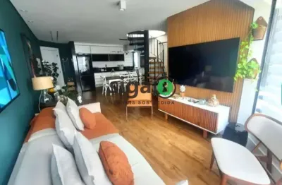 Cobertura à venda com 164m2, 3 quartos, e 2 vagas na vila andrade