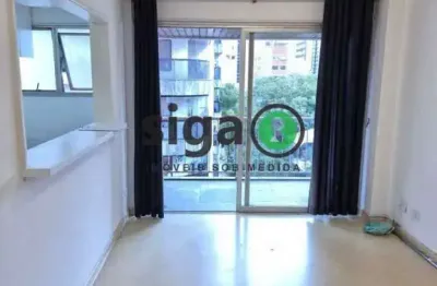 Apartamento 1 quarto,  1 vaga de garagem para locação em moema!