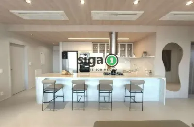 Apartamento mobiliado para venda no brooklin 03 suítes, são paulo - sp