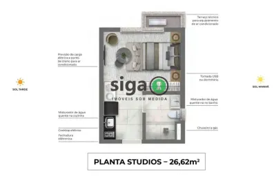 Studio à venda no morumbi ? próximo ao estádio ? moderno, compacto e próximo ao metrô!