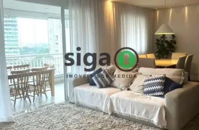 Apartamento à venda com 3 dormitórios, 2 vagas de garagem, 128m2 na vila andrade