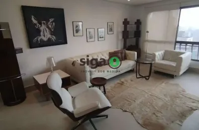 Apto para locação no jardim paulista com 120m², com 2 suites , 2 vagas mobiliado