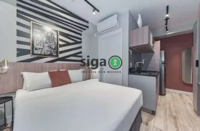 Studio no brooklin mobiliado- 26m², 1 quarto| a poucos passos do metrô!!