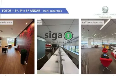 Conjunto comercial 674m²  para locação no rochavera coporate no brooklin chucri zaidan