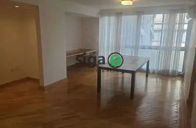 Apto para locação ou venda com 102m², 2 quartos, 2 banheiros e 1 vaga. sem mobilia