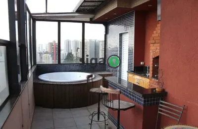 Cobertura a venda no portal do morumbi 4 dormitórios, 3 vagas