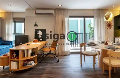 Apartamento de 45m² com 2 dormitórios/metrô brooklin/ chácara santo antônio/ berrini - chucri zaidan