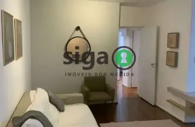 Apartamento para locação com 98m², 3 quartos, sendo 1 suite, 1 vaga no itaim, mobiliado