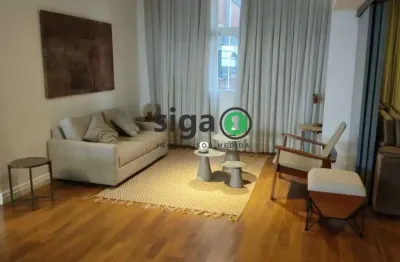 Apto com 137m² para locação mobiliado ou não, no jardim paulista, com 1 suite e 1 vaga