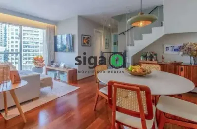 Cobertura duplex com 135m², com 3 quartos, sendo 1 suite, 1 vaga,área gourmet na vila nova conceição