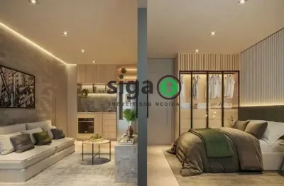 Apartamento à venda no brooklin  2 quartos, 1 vaga, lazer completo e serviço de hotelaria